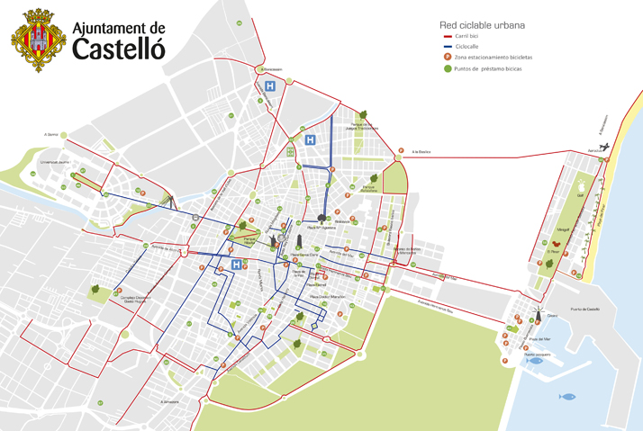 Castelló posa en valor els quasi 100 quilòmetres de carrils bici en el Dia Mundial de la Bicicleta