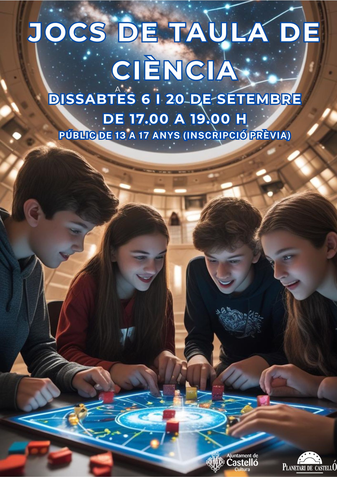 cartell jocs taula de ciencia