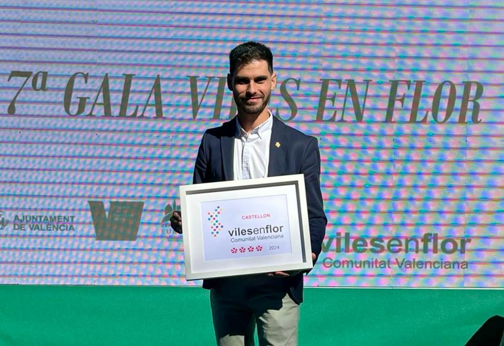 Castellón recibe el máximo reconocimiento en la Gala ‘Viles en Flor’ por su apuesta por la renaturalización y embellecimiento de la ciudad