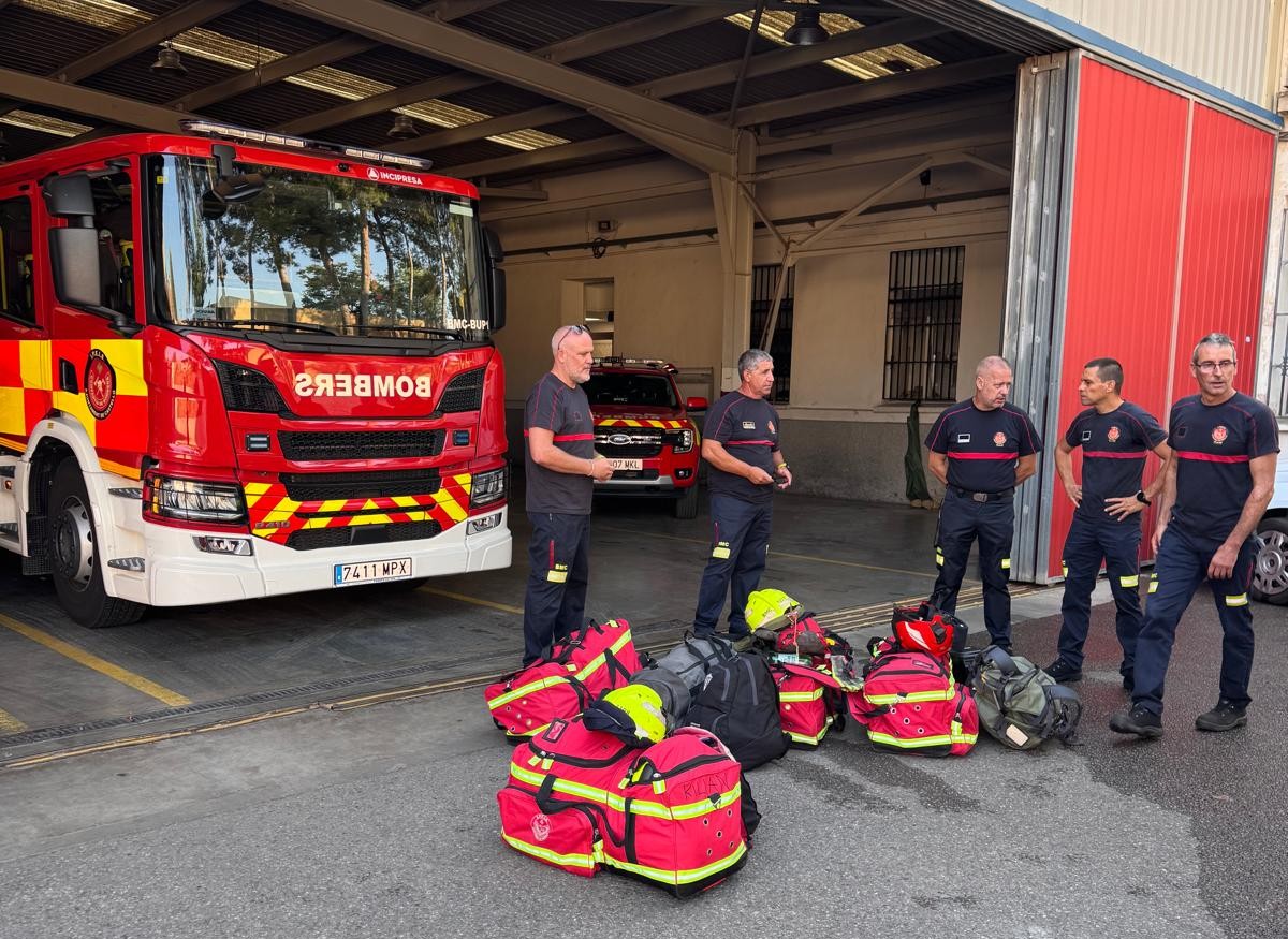 Castelló envia un relleu de Bombers a Castella i Lleó per a continuar col·laborant en l'extinció dels incendis