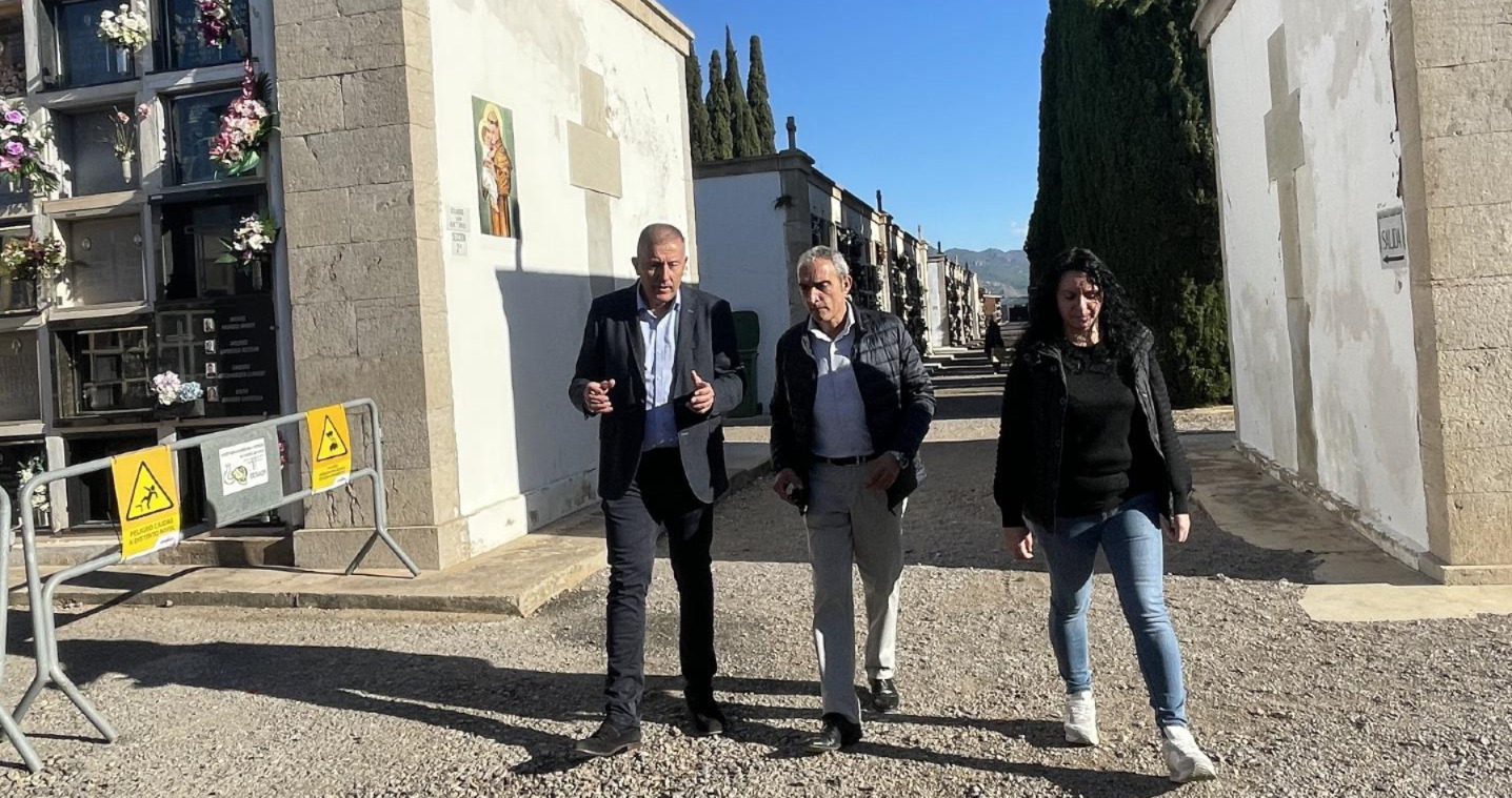 Arrancan las obras de reparación de los viales del cuadro San Antonio y la primera fase del cuadro de Santa María del Cementerio municipal de Castellón