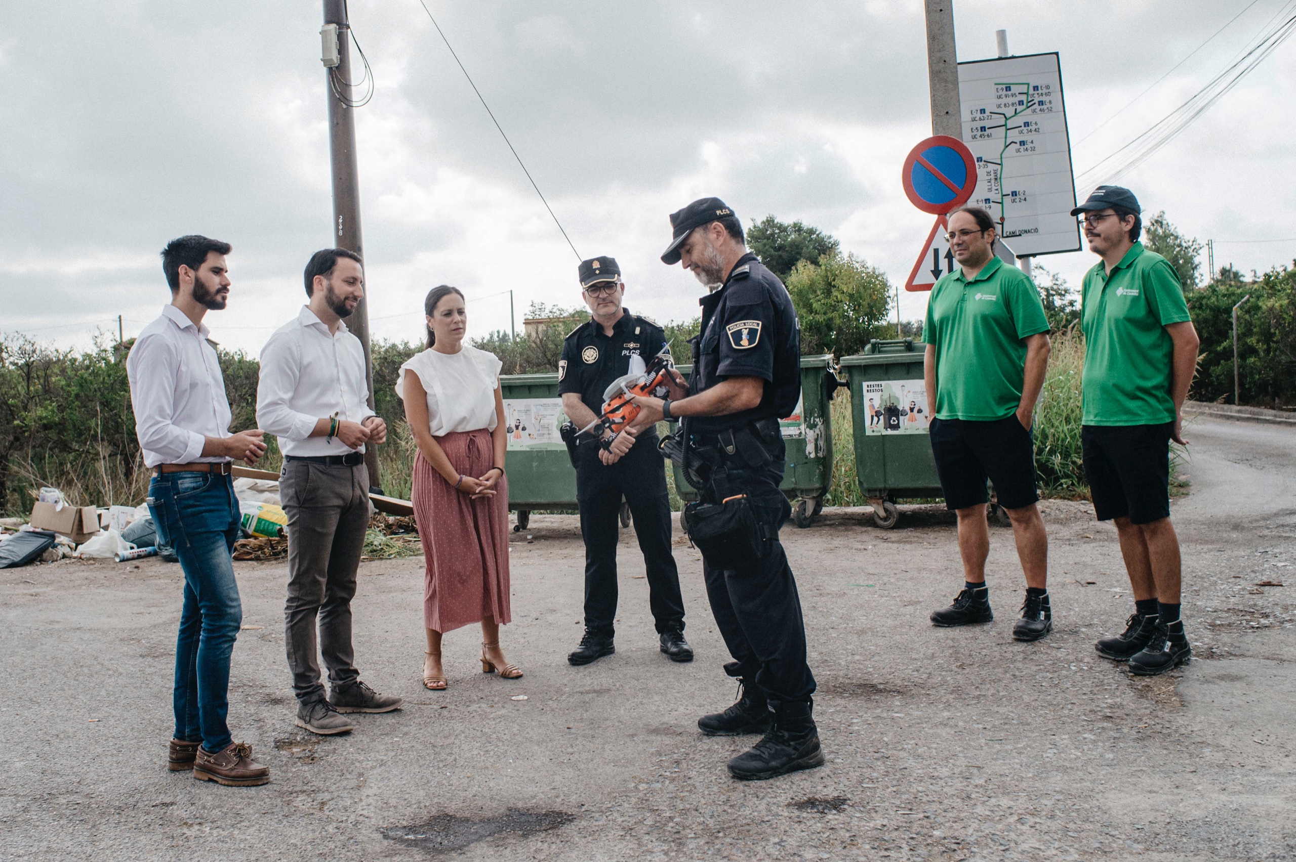 La Policía Local de Castellón tramita 5 denuncias por vertidos incontrolados desde el 1 de julio