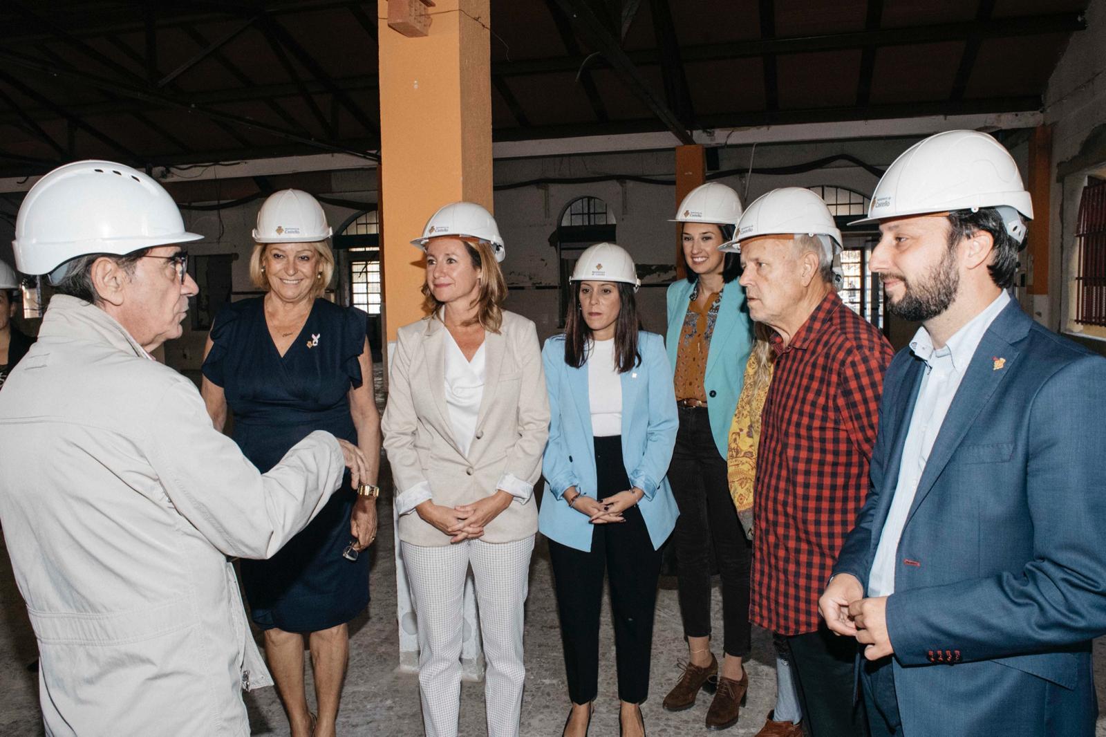 La alcaldesa visita el inicio de las obras del centro cívico La Panderola en el Grao que finalizarán en el segundo trimestre de 2025