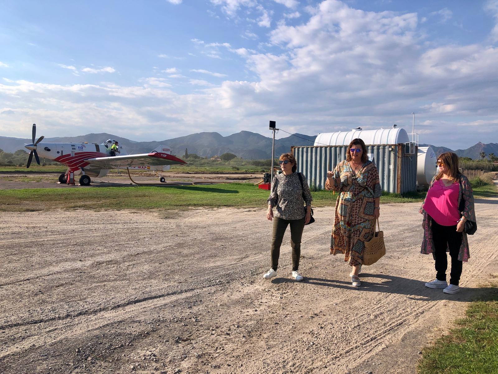 Ningún avión antiincendios operará en el aeródromo durante un mes por las obras del aparcamiento