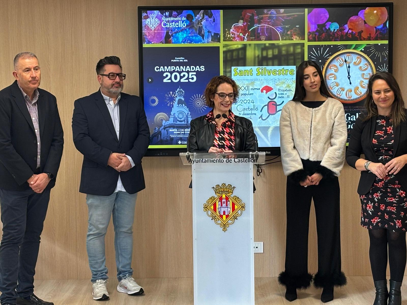 Castelló acomiadarà l'any amb música, pirotècnia, llum i animació a la Porta del Sol